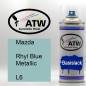 Preview: Mazda, Rhyl Blue Metallic, L6: 400ml Sprühdose, von ATW Autoteile West.